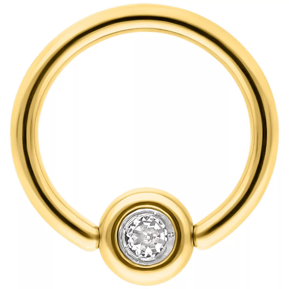 Medi Flat Back Jewelled Clip in Ring