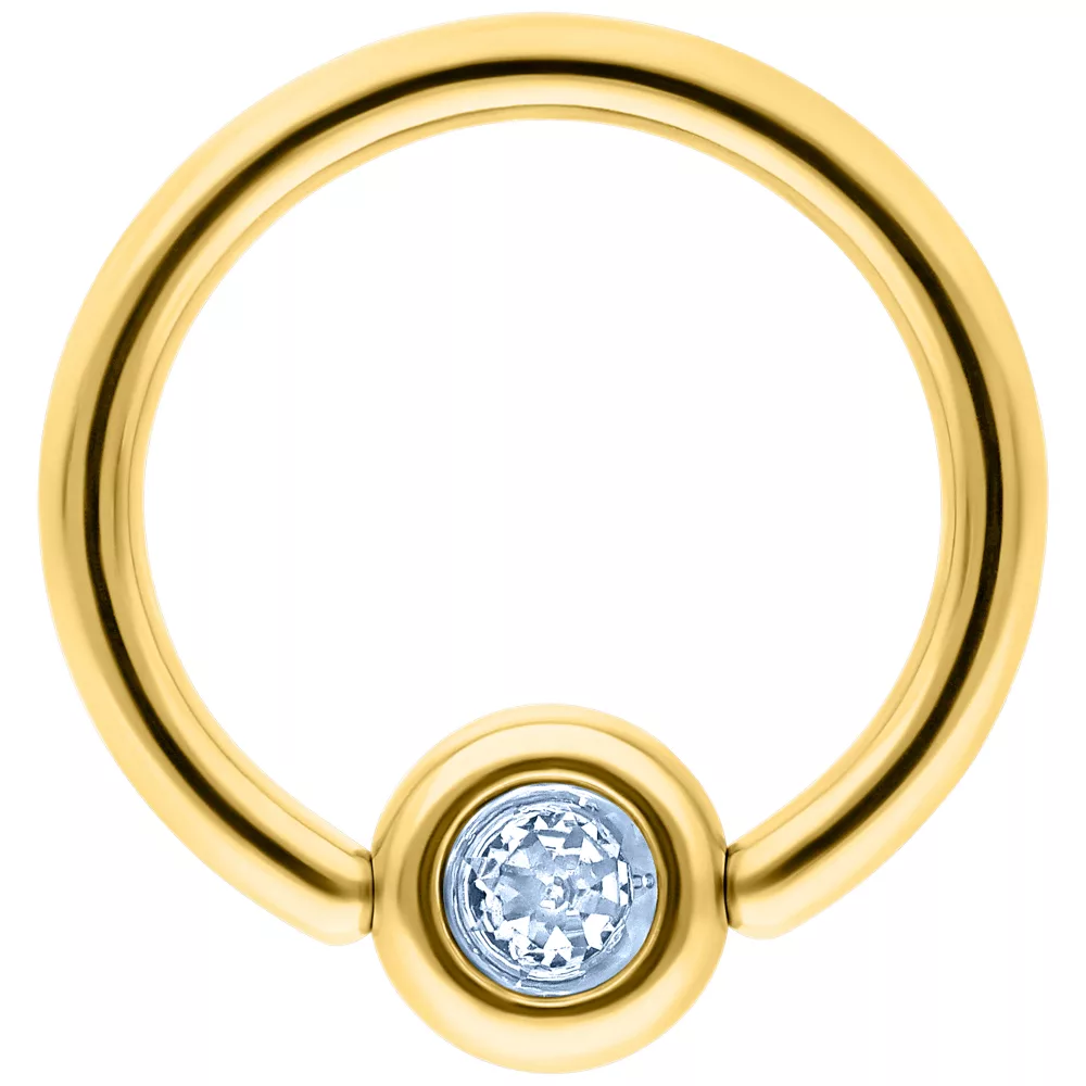 Medi Flat Back Jewelled Clip in Ring
