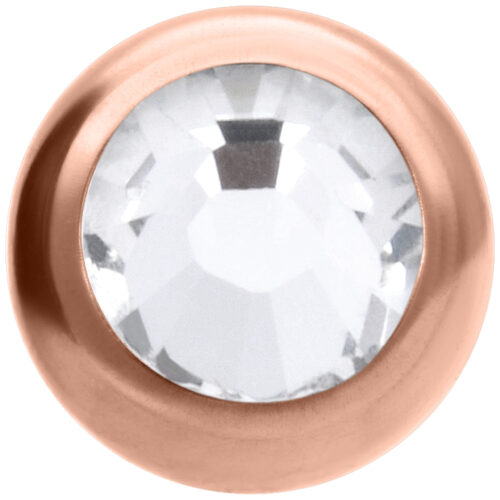 Rosegold Jewelled Threaded Ball