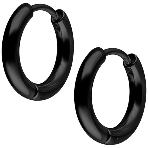 Little Hoops 10 MM - Schwarz