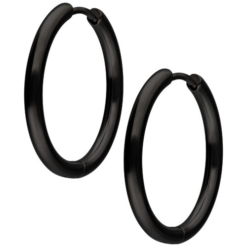 Little Hoops 20 MM - Schwarz