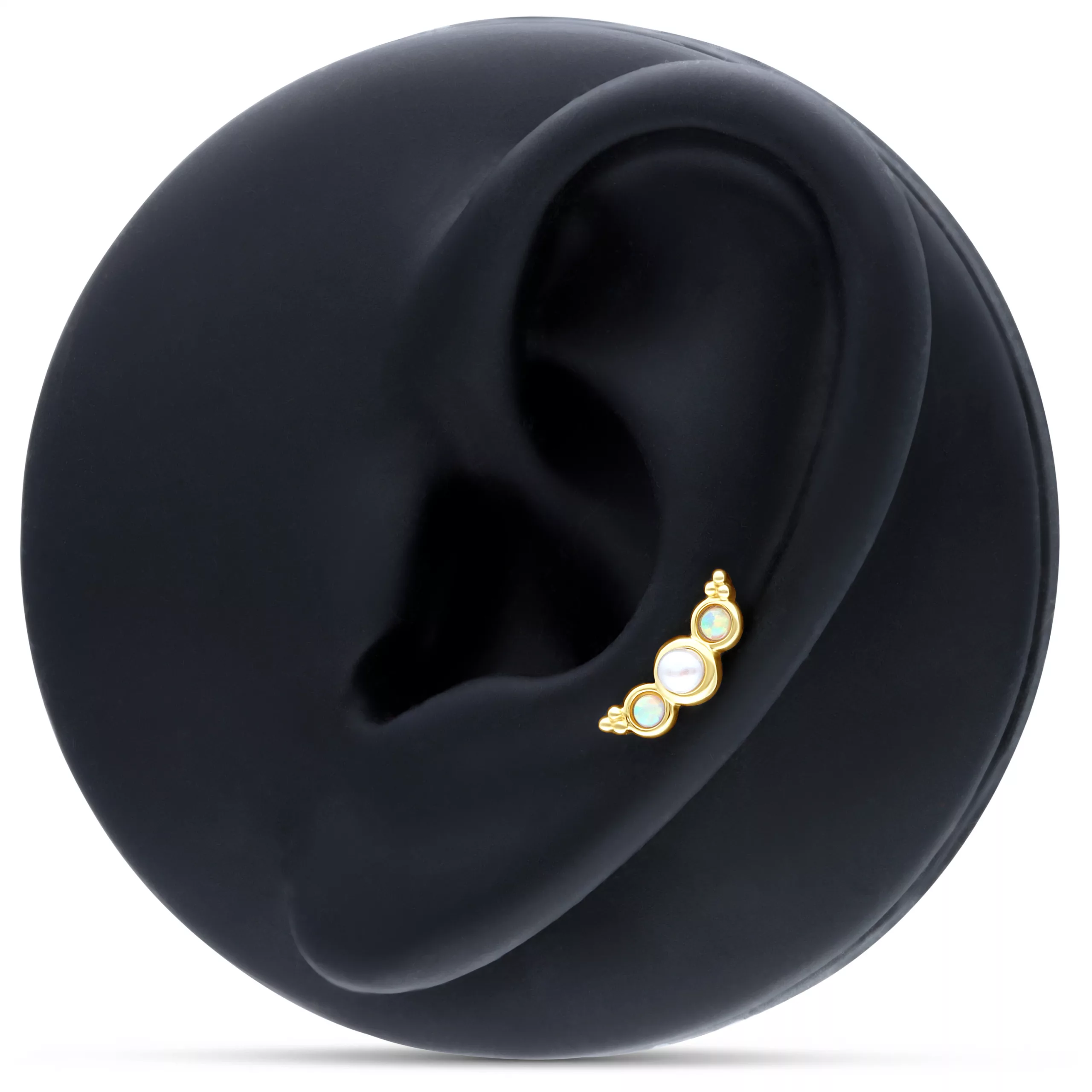 Synthetic Opal Pearl Attachment 14k Synthetic Opal Pearl Attachment 14k