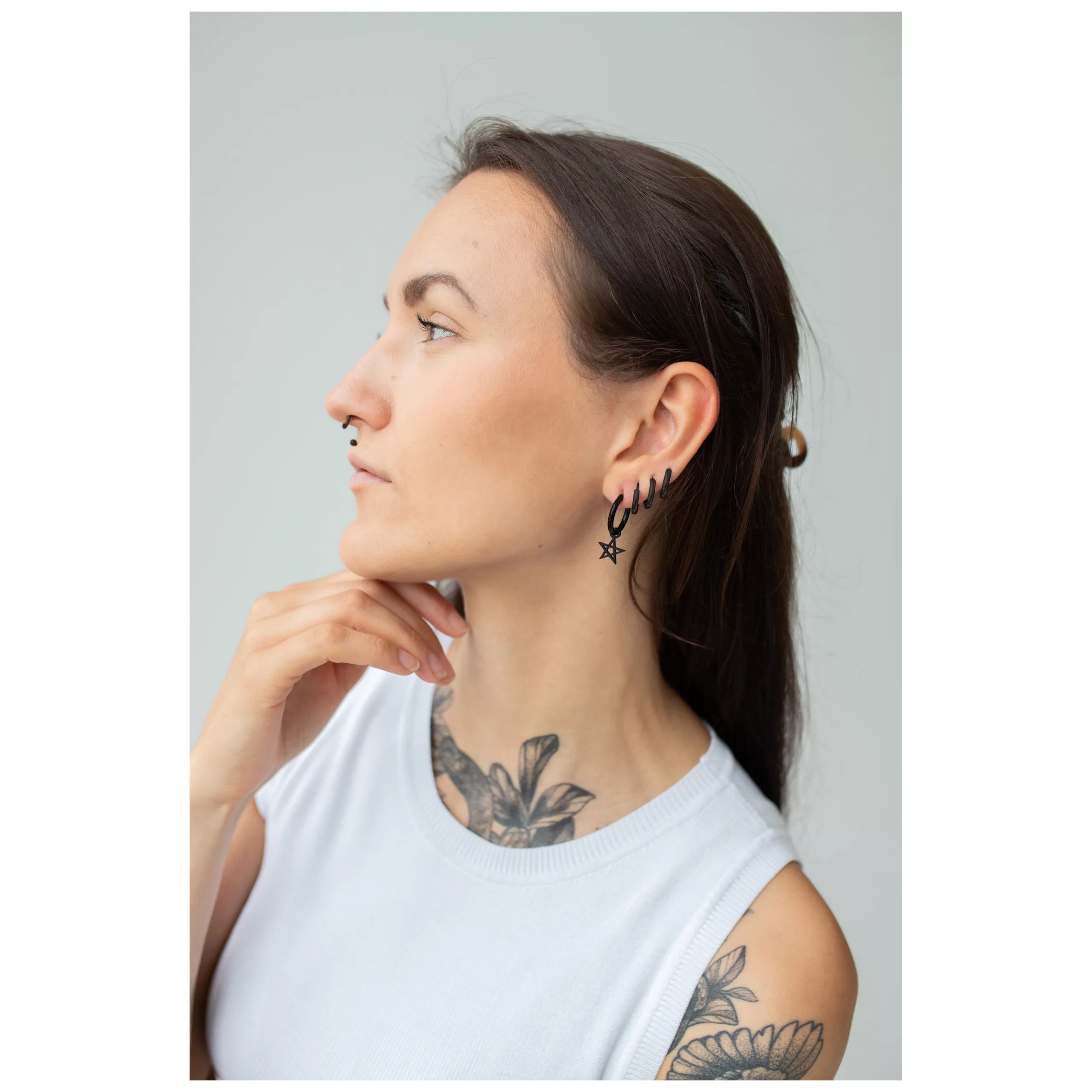 Little Pentagram Hoops Little Pentagram Hoops