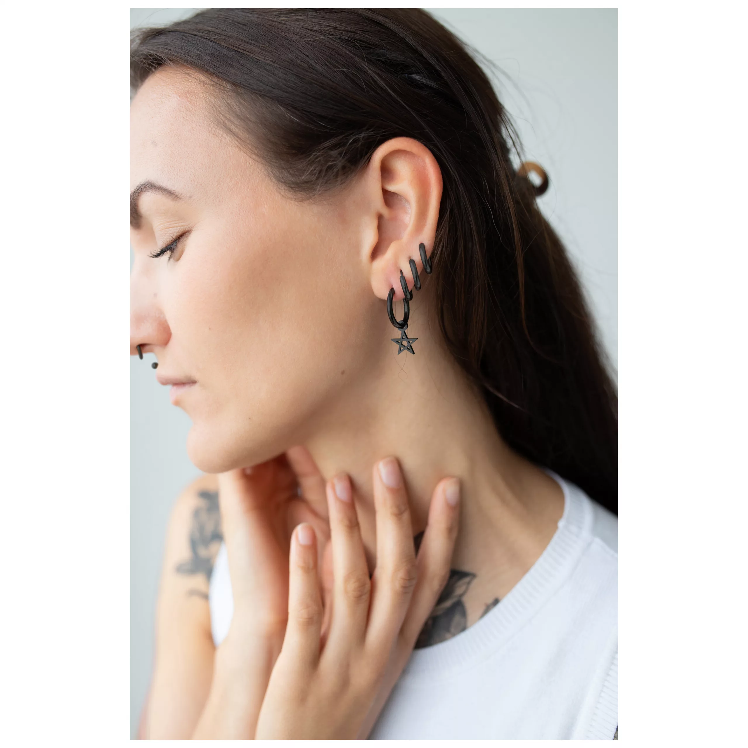 Little Pentagram Hoops Little Pentagram Hoops