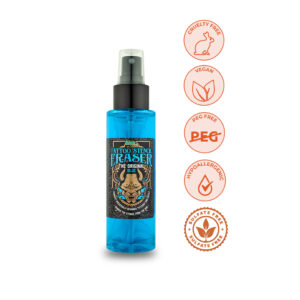 Blaues Aloe Tattoo Stencil Eraser Spray 100 ml auf weißem Hintergrund