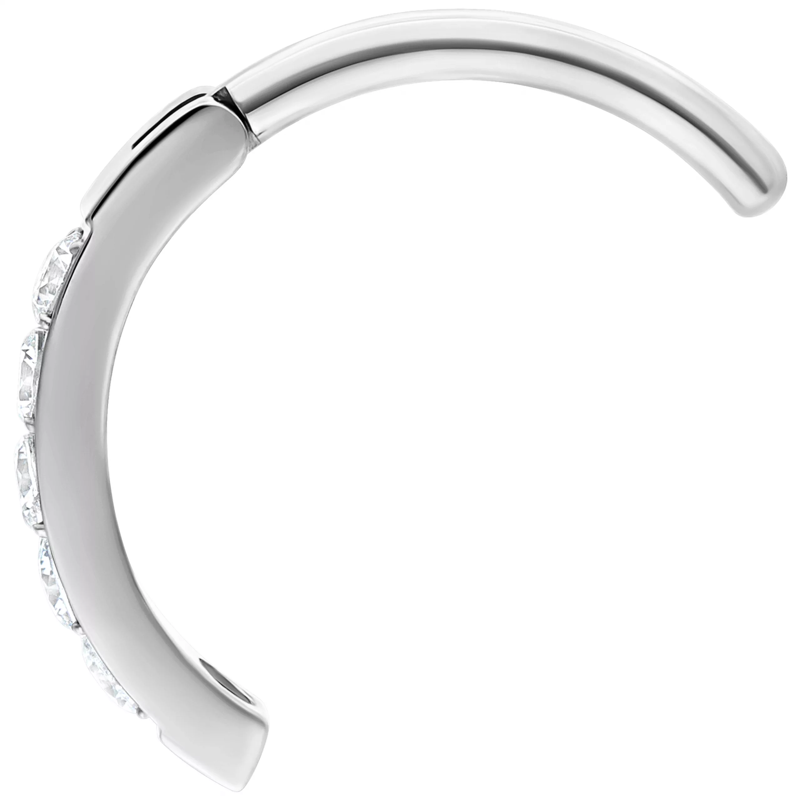 Round Crystal Belly Arch Clicker Round Crystal Belly Arch Clicker