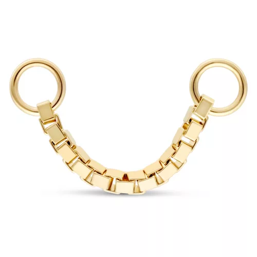 14K Gold Piercing Connection Chain