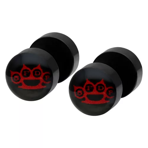 Five Finger Death Punch Knuckle Red Mini Fakeplugs