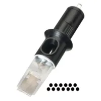 Cheyenne Magnum Nadelköpfe 10 Stk Schwarzer Cheyenne Nadelkopf mit transparentem Gehäuse, 10 Stk