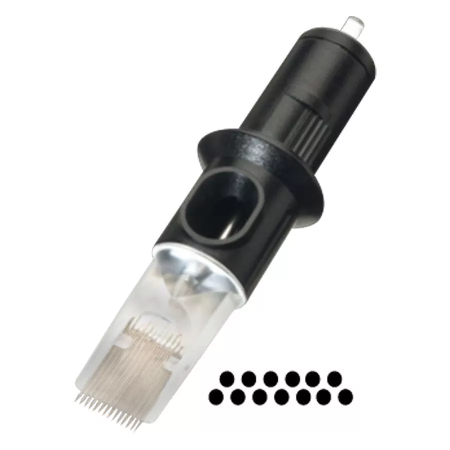 Cheyenne Magnum Nadelköpfe 10 Stk Schwarzer Cheyenne Nadelkopf mit transparentem Gehäuse, 10 Stk