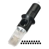 Cheyenne Magnum Nadelköpfe 10 Stk Schwarzer Cheyenne Magnum Nadelkopf auf weißem Hintergrund