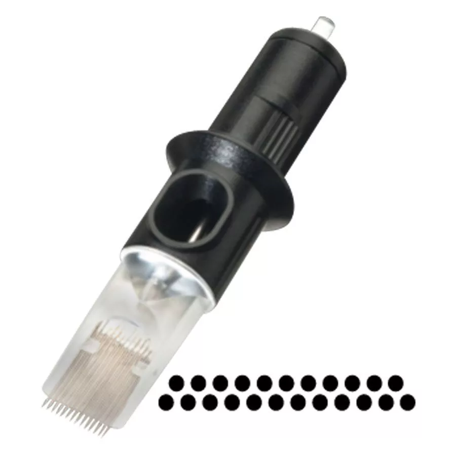 Cheyenne Magnum Nadelköpfe 10 Stk Schwarzer Magnum-Nadelkopf von Cheyenne auf weißem Hintergrund