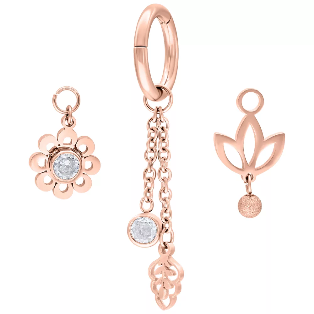 Belly Ring Blooming Set