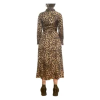 Leoparden Kleid Dunkel