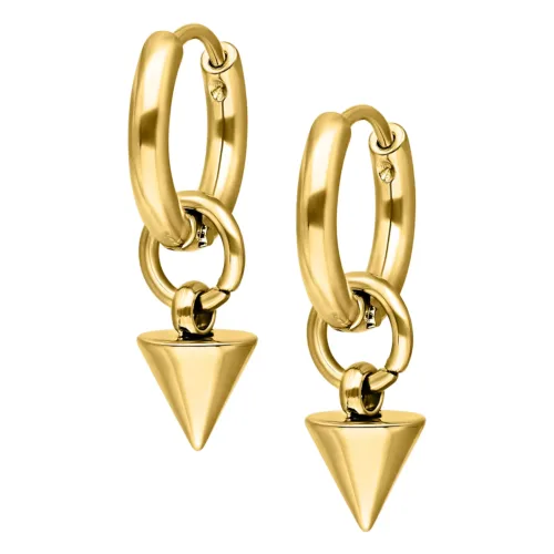 Little Short Spike Hoops - Gold