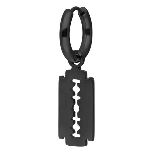 Little Razorblade Hoops - Schwarz