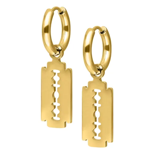 Little Razorblade Hoops - Gold