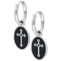 Little Vintage Cross Hoops Little Vintage Cross Hoops