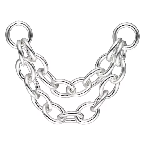 Double Basic Piercing Connection Chain
