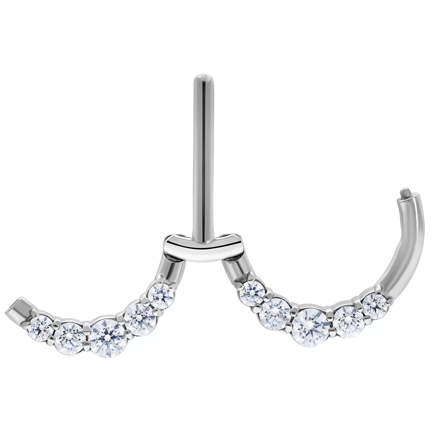 Double Crystal Hinged Nipple Clicker Double Crystal Hinged Nipple Clicker