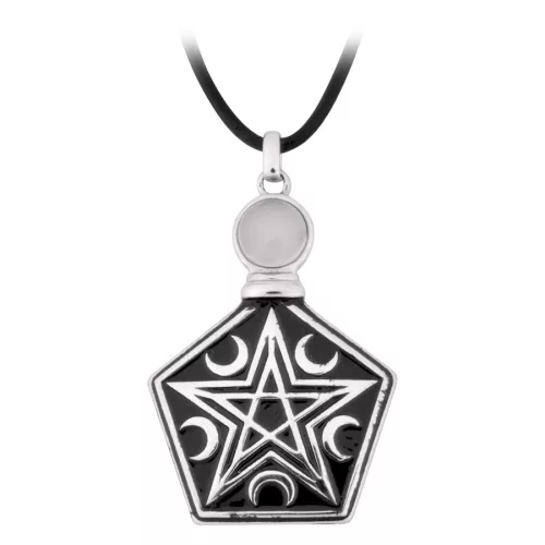 Tearbottle Pentagram Necklace