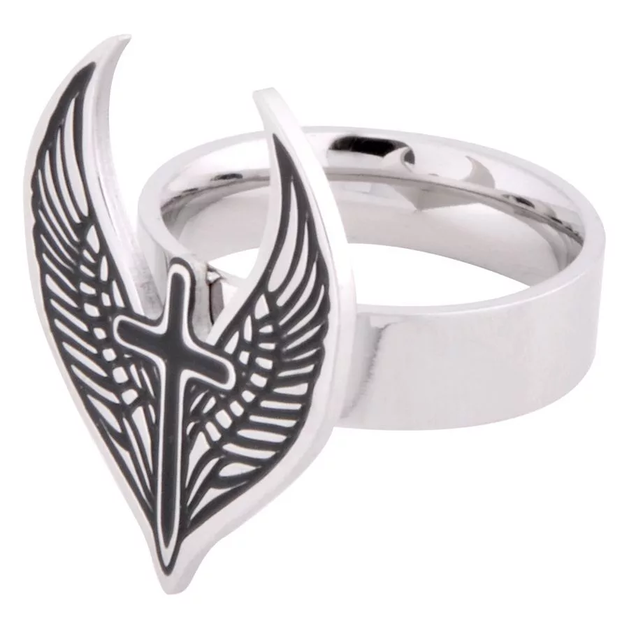 Winged Cross Ring