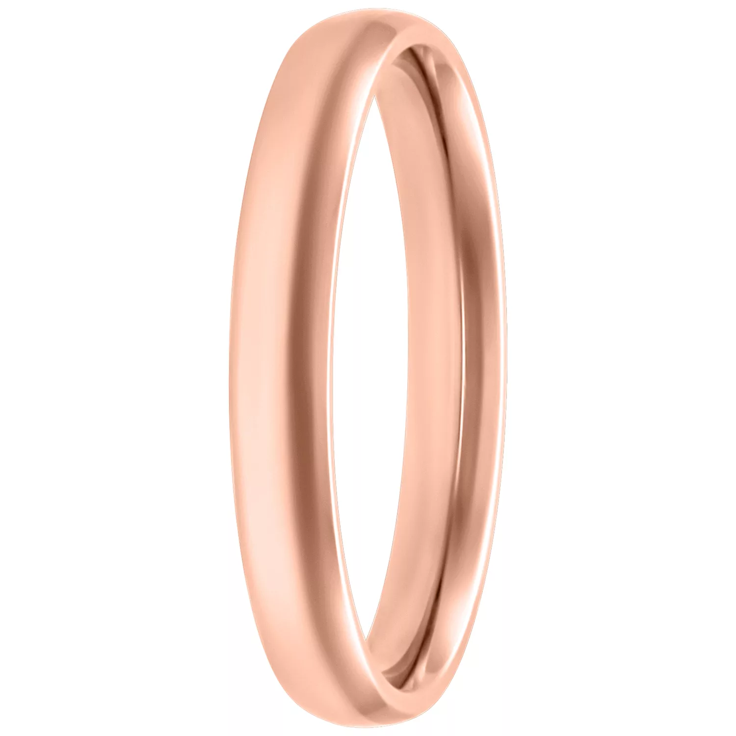 Roségoldener Basic Ring aus Chirurgenstahl 316L, 17,0 mm Größe