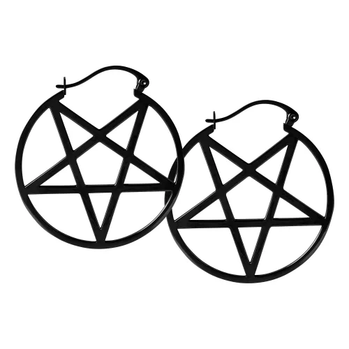 Small Pentagram Hoops