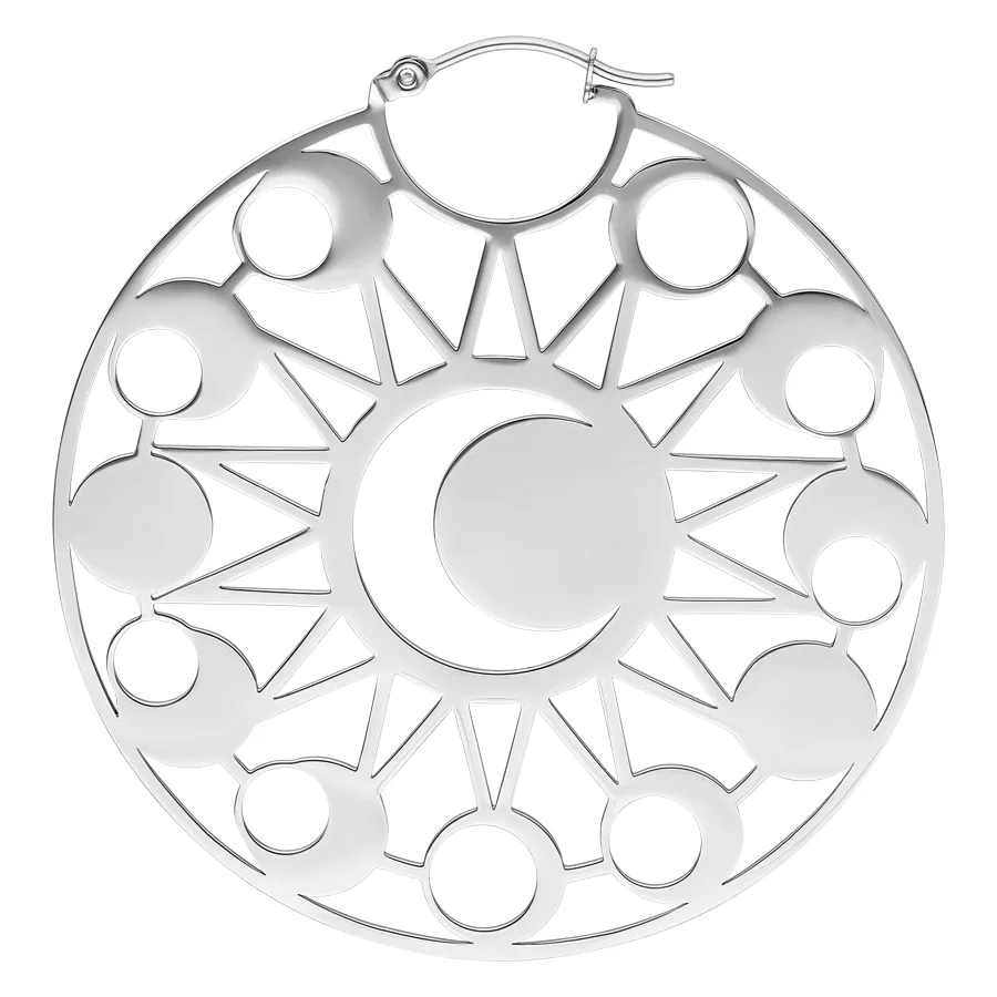 Moon Eclipse Hoops Moon Eclipse Hoops