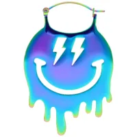 Anodized Smiley Big Hoops Pairs Anodized Smiley Big Hoops Pairs