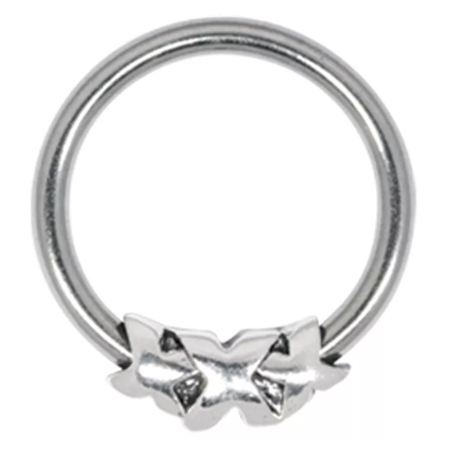 Steel Basicline® Closure Ring Silver Triple X