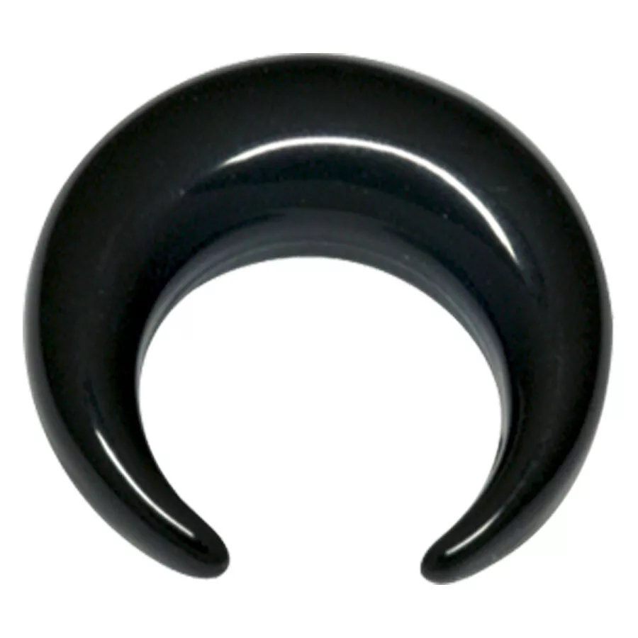 Black Acrylic Crescent