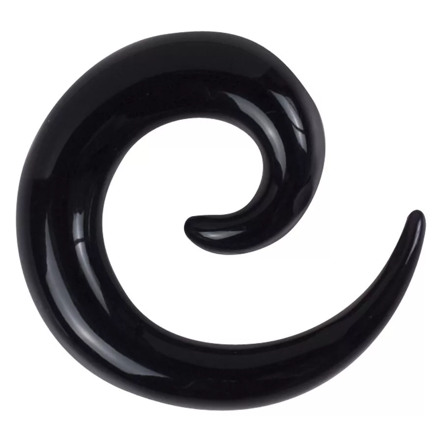 Black Acrylic Spiral