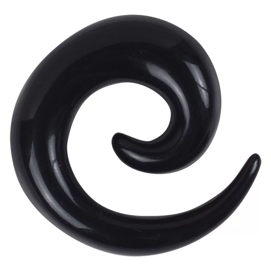 Black Acrylic Spiral