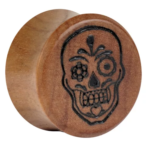 Earganic® - Mexican Skull on Olive