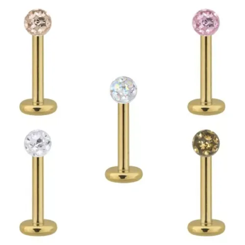 Golden Titan Multi Jewelled Labret