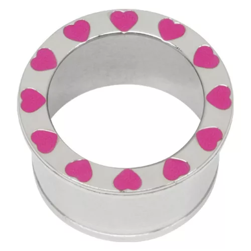 Steel Basicline® Halo Pink Hearts Eyelet