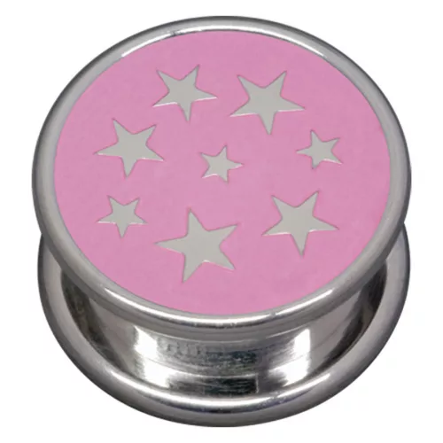 Steel Basicline® Impression Cannister Pink Stars
