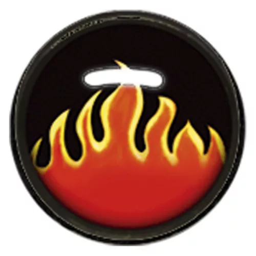 Titan Blackline® Internally Threaded Ikon Disk "Flames"
