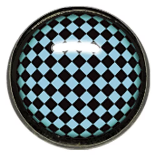 Titan Blackline® Internally Threaded Ikon Disk "Black Turquoise Chessboard"