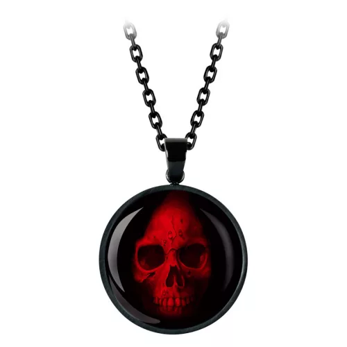 Red Skull Necklace