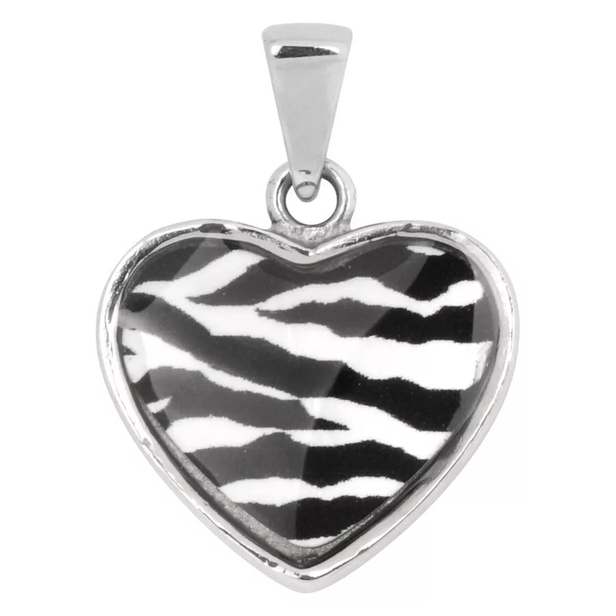 Steel Basicline® - Casting Zebra-Style Heart