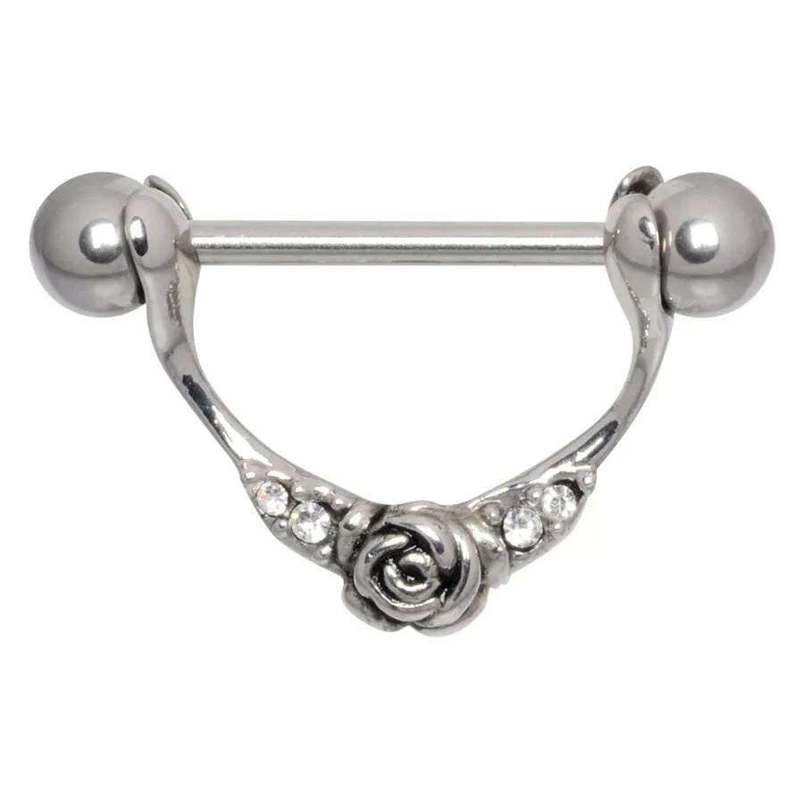 Steel Basicline® - Rose Nipple Jewellery S1,6/L14,0