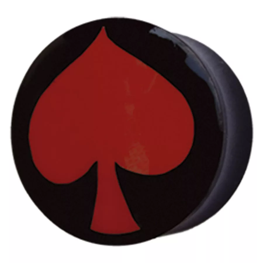 Buffalo Horn Red Spade Plug Buffalo Horn Red Spade Plug