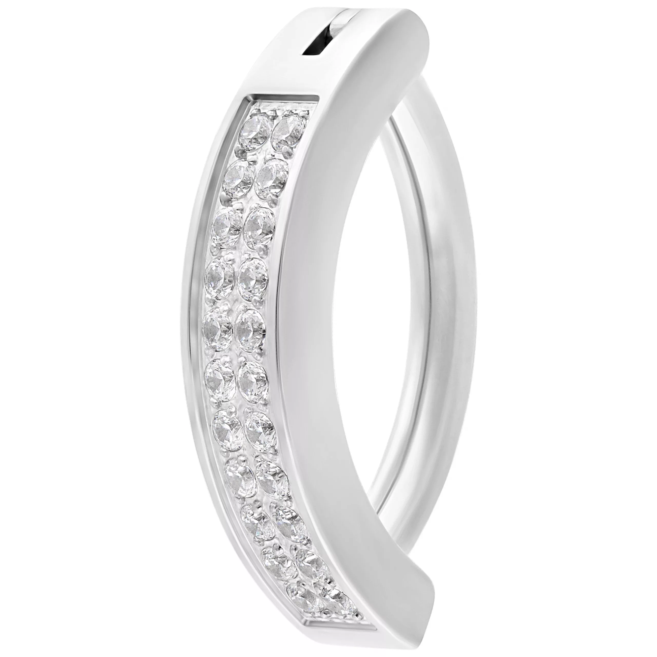 Double Crystal Belly Arch Clicker Double Crystal Belly Arch Clicker