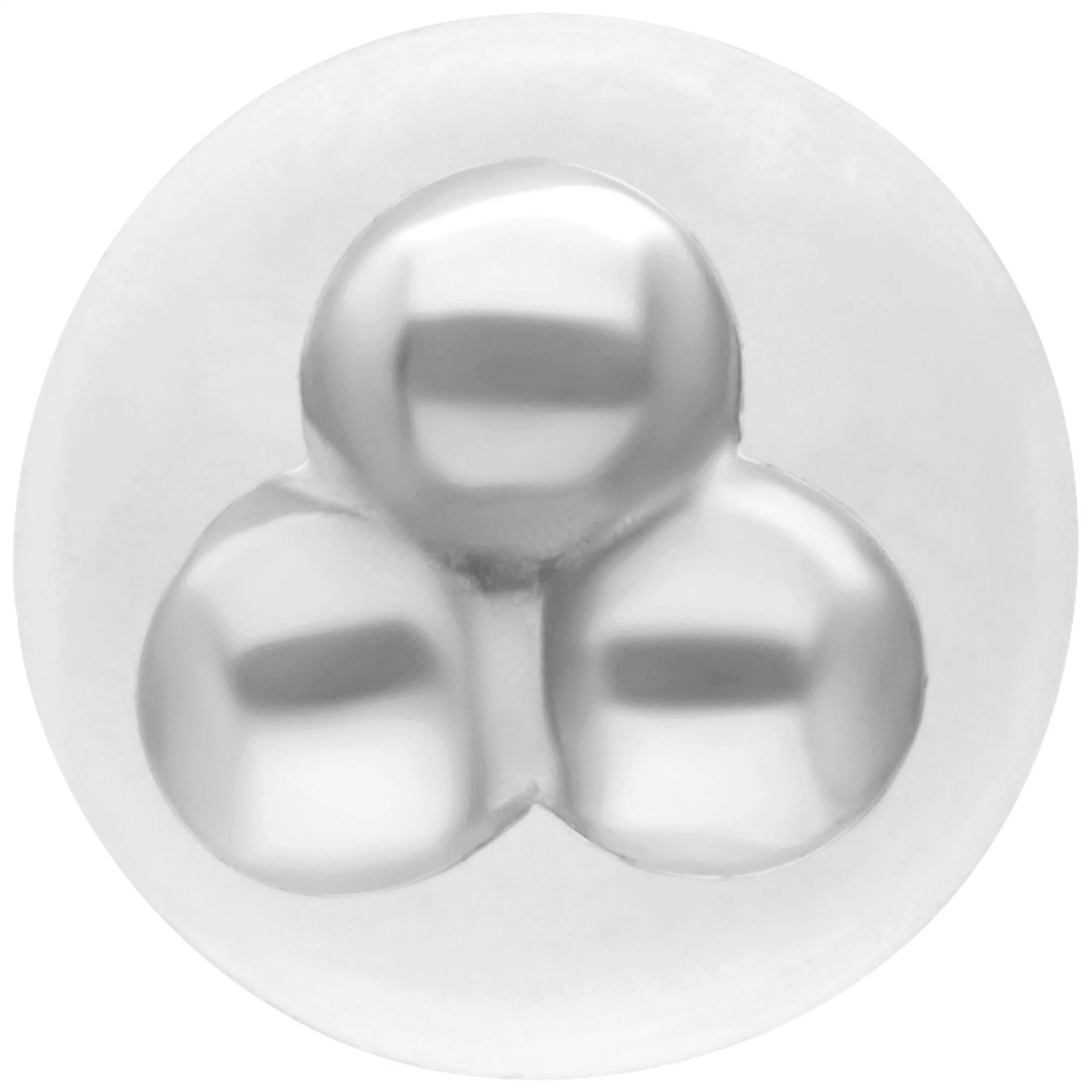 Trinity Balls Push Fit Labret Trinity Balls Push Fit Labret