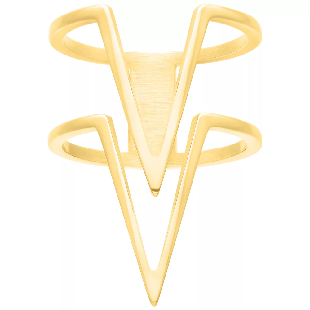Double Chevron Ring