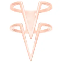Double Chevron Ring