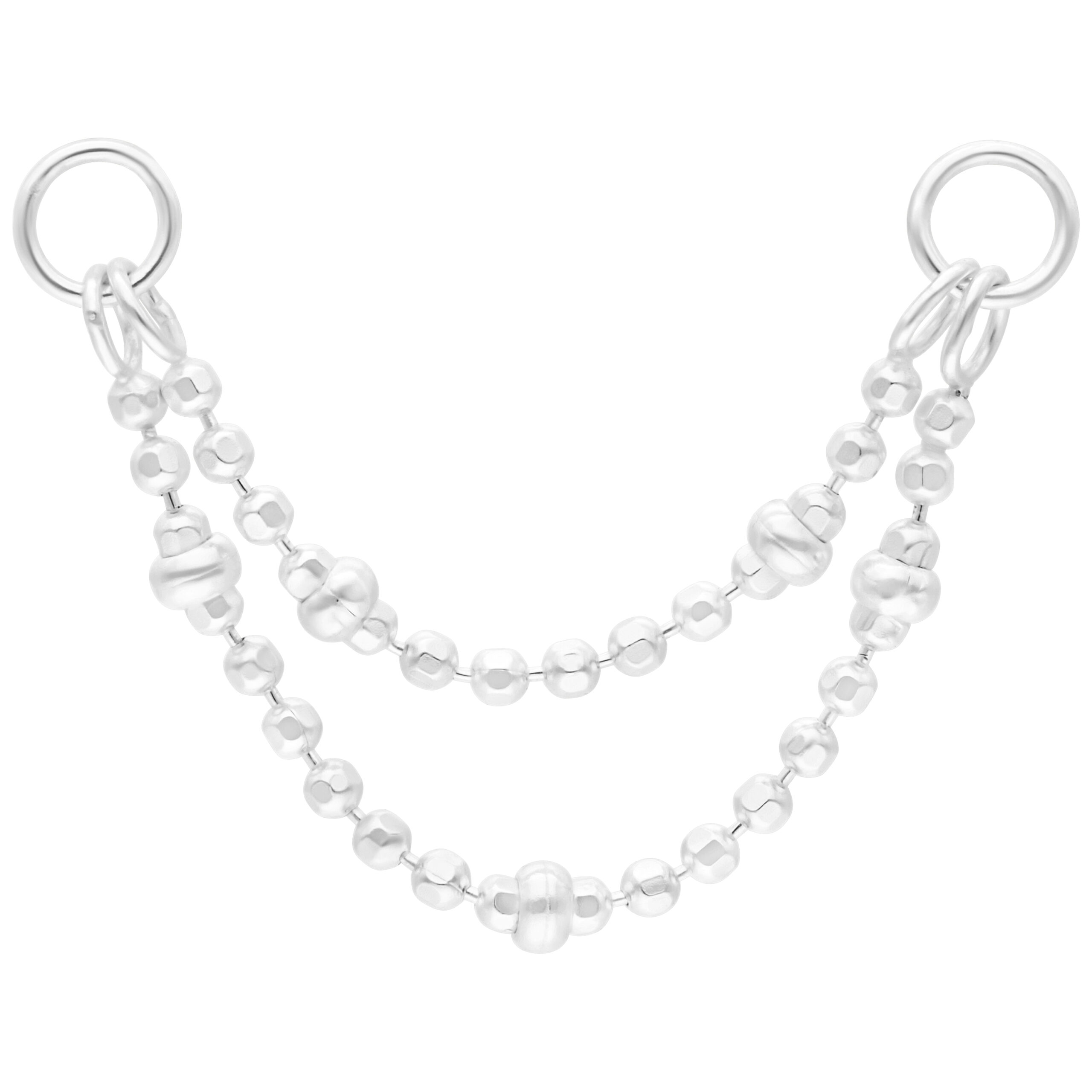 Double Ballchain Piercing Connection Chain Double Ballchain Piercing Connection Chain