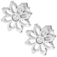 Flower Eardstuds Pair